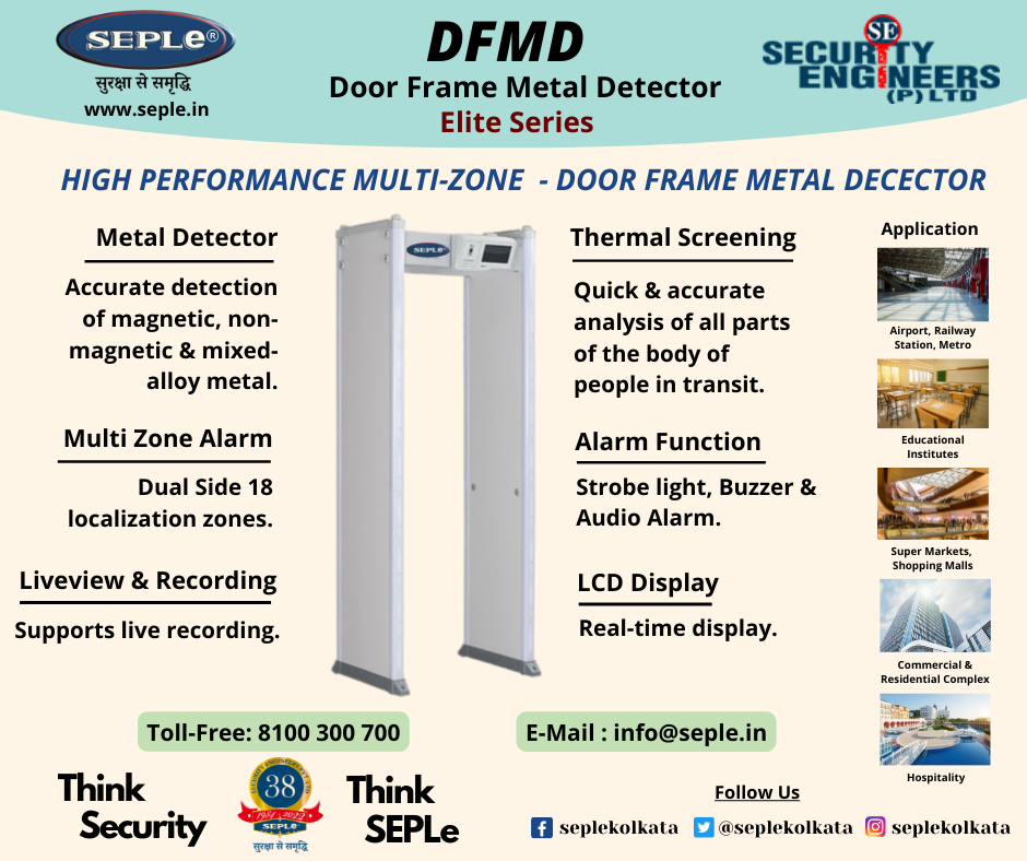 DFMD-Door Frame Metal Detector - SEPLe - Smart Electronic Products & Services